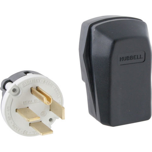 Hubbell Plug, Angle, 4 Prong, 250V, 60A For  - Part# 8462C 8462C
